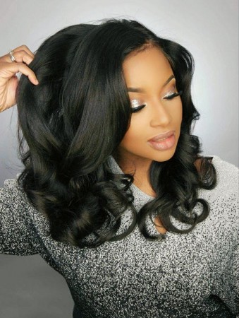 Pre Plucked 360 Lace Frontal Wig 180% Density Ligth Yaki Full Lace Wgis