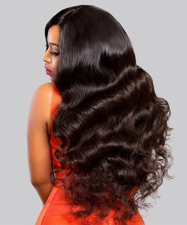 Msbuy New Designed 370 Lace Frontal Wig Body Wave For Black Women Pre Plucked With Baby Hair Brazilian Lace Front Wig  