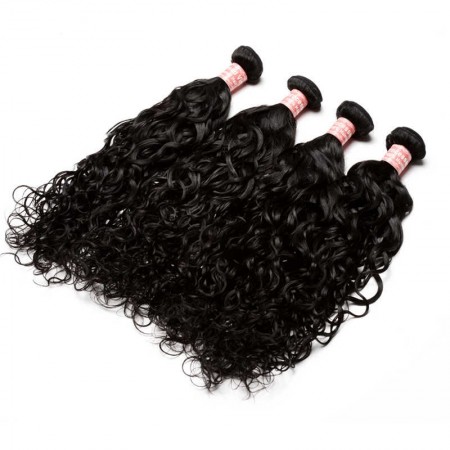 Brazilian Virgin Hair Water Wave 4 Pcs 100% Unprocessed Human Hair Weave 