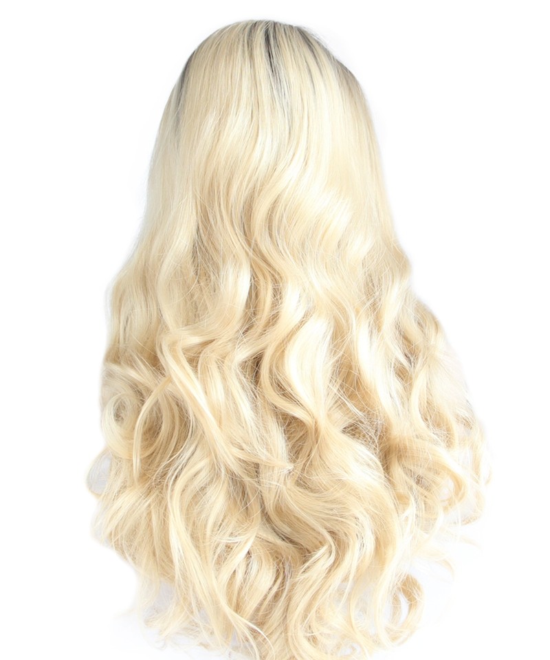 Side Part Synthetic 1B/Blonde Ombre Wig - Msbuy.com
