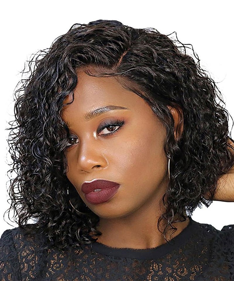 13x6 Deep Part Lace Front Human Hair Wigs 150 Density Deep Curly Wig For Black Women Msbuy 13x6 Deep Part Lace Front Human Hair Wigs 150 Density Deep Curly Wig For Black Women Msbuy