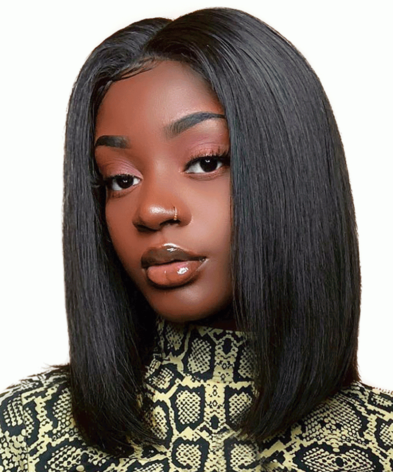Pre Plucked Deep Part Silky Straight Msbuy T part Lace Front Wigs 130