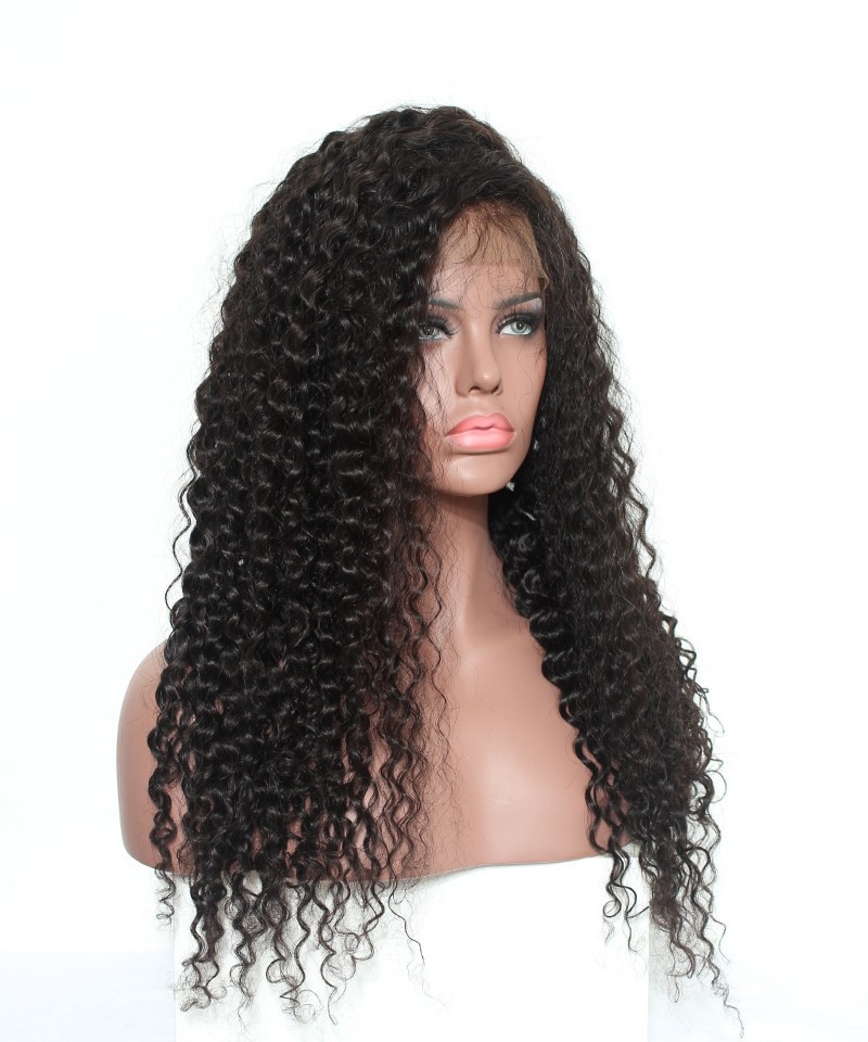 SALE! 24inch 150% Density Loose Curly Lace Front Human ...