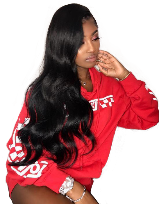 Msbuy Transparent Full Lace Wigs Body Wave 150 Density Undetective