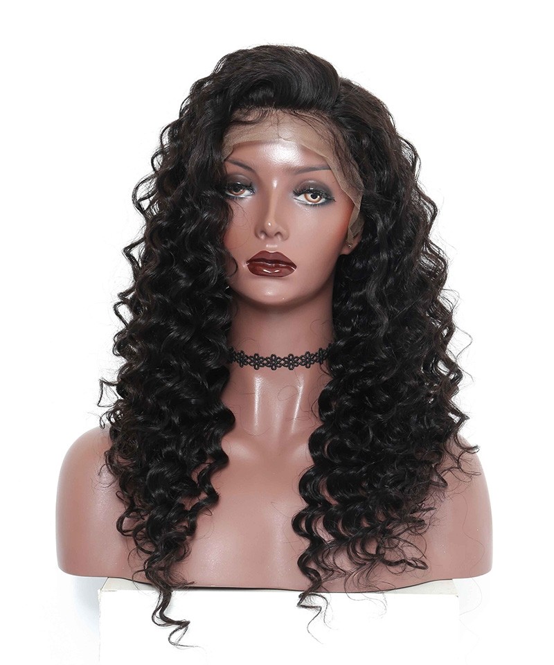 Loose Wave 360 Lace Wigs Pre Plucked Brazilian Lace Wigs ...