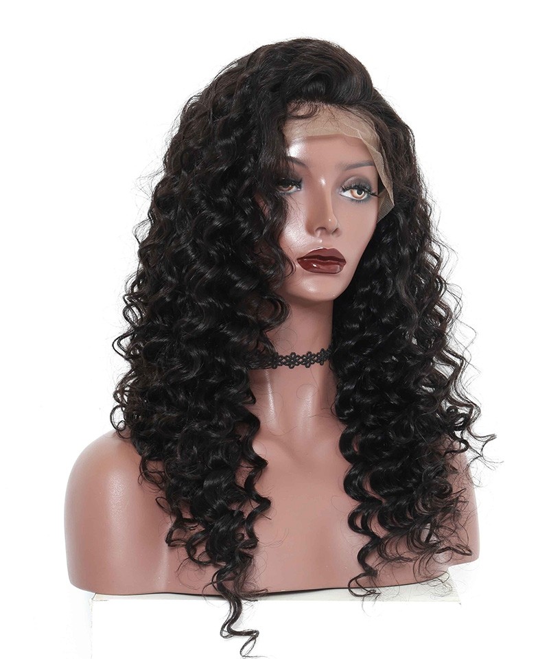 Loose Wave 360 Lace Wigs Pre Plucked Brazilian Lace Wigs ...