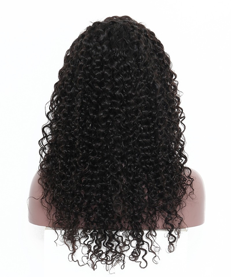 Deep Curly 200% Density Lace Closure Wigs Most Favorable Human Hair ...