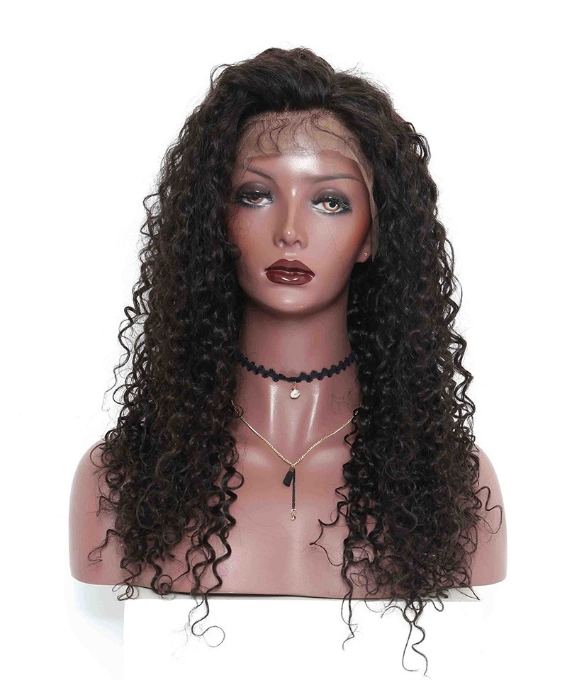 Brazilian Virgin Hair Deep Wave Full Lace Human Hair Wigs For Black Women - Msbuy.com