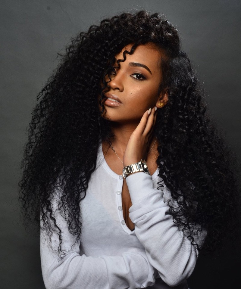 Brazilian Hair Kinky Curly Full Lace Human Hair Wigs For ...