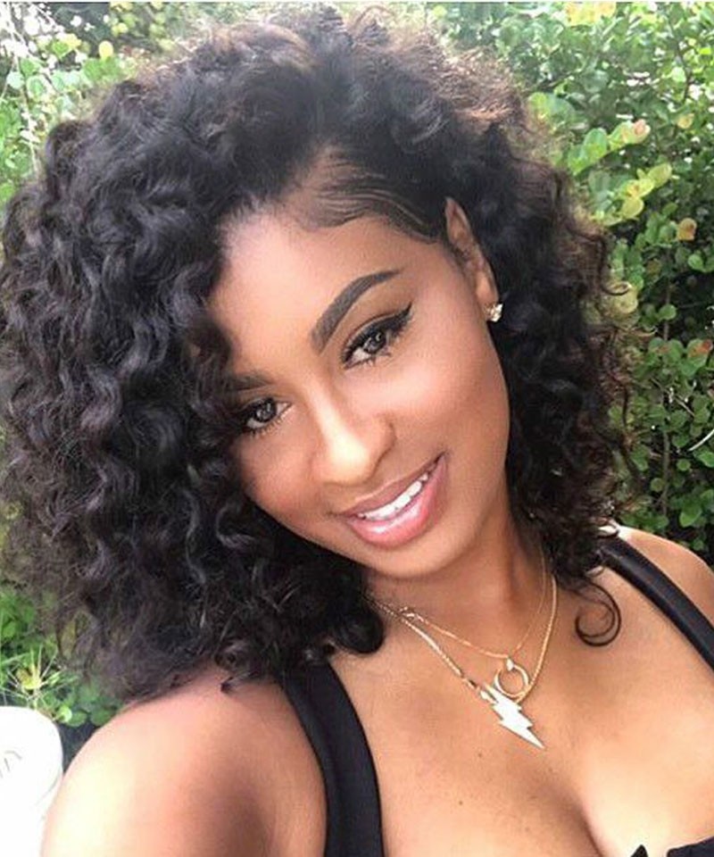 Super Short Msbuy13x6 Lace Front Human Hair Wigs Deep Part ...