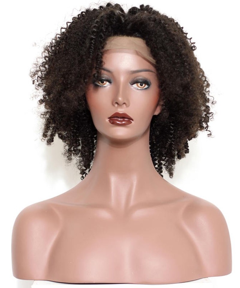 13x6 Lace Front Human Hair Wigs Afro Curly 150 Density Natural Hair