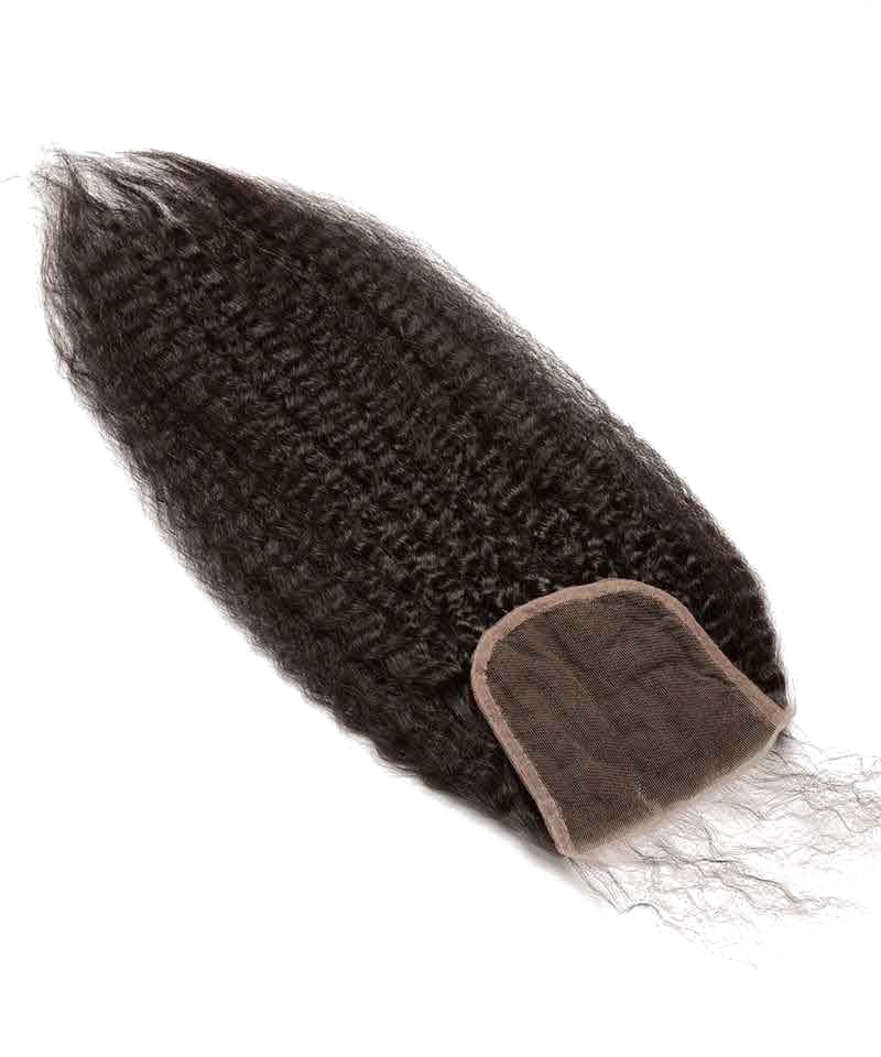 Kinky Straight 4x4 Lace Closure 100 Human Hair Top Closure Msbuy