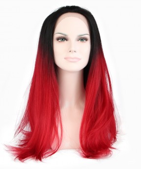 1B/Red Ombre Women Fashion Synthetic Wig