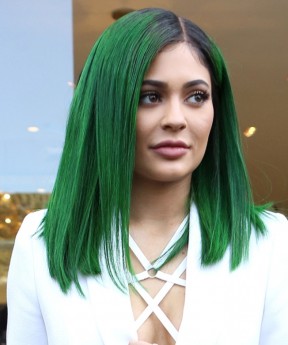 1B/Green Ombre Synthetic Wig