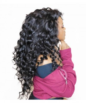 250% Density Lace Front Human Hair Wigs 13X6 Pre Plucked Hairline Loose Wave Peruvian Lace Front Wig Natural Color
