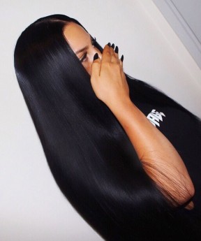 Thick Wigs 180% Density Straight Full Lace Human Hair Wigs For Black Women