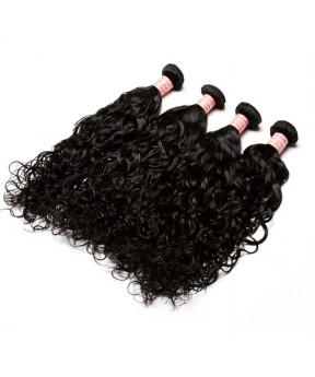Brazilian Virgin Hair Water Wave 4 Pcs 100% Unprocessed Human Hair Weave