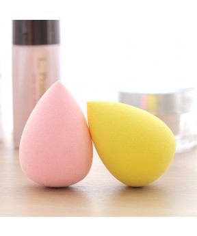 Color Random 2pcs Makeup sponge gourd shape powder puff powder foundation sponge dry wet sponge egg powder puff.