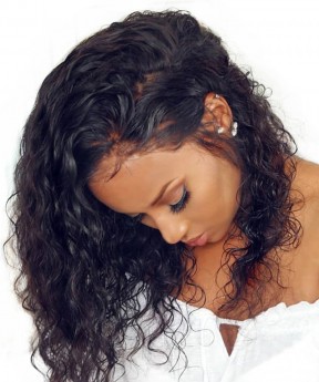 Msbuy Most Natural Looking 360 Loose Wave Transparent Lace Invisible Knots Frontal Human Hair Wigs
