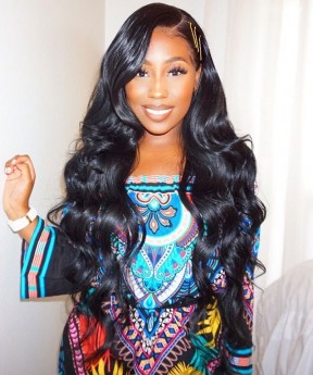 Msbuy Glue Needed Body Wave Full Lace Human Hair Wig No Combs No Straps Full Lace Wigs For Black Women With Baby Hair