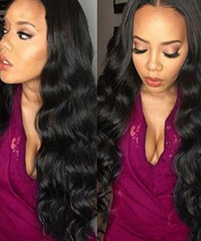12 Inch Lace Front Human Hair Wigs For Women Natural Black Color Brazilian Body Wave 120%