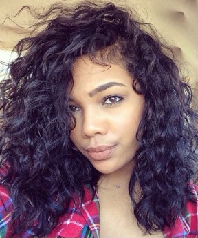 Loose Wave Full Lace Wig For Black Women Brazilian Virgin Hair 12 inches