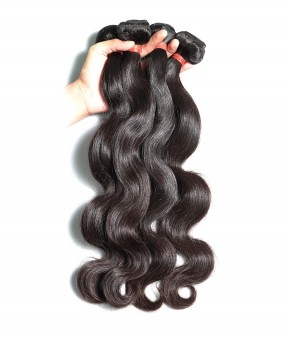 Msbuy Brazilian Body Wave Hair Extensions 100% Remy Human Hair Weave Bundles Natural Color