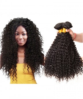 In Stock! 3 Bundles Deal 22 Inch Mongolian Kinky Curly Hair Extensions 100% Human Hair Weave