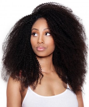 Msbuy Afro curly Silk Top Lace Wigs Natural Scalp Afro Kinky Curly Full Lace Wigs For Black Women With Baby Hair