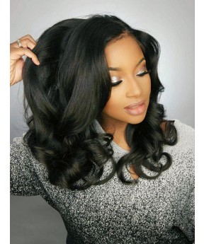 Pre Plucked 360 Lace Frontal Wig 180% Density Ligth Yaki Full Lace Wgis