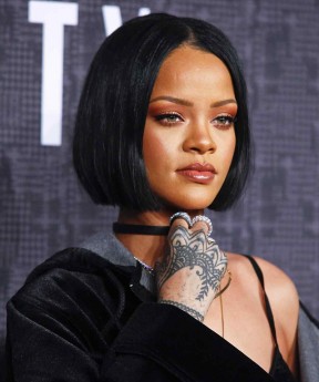 Rihanna Short BOB Thick Hair Style