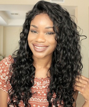Loose Wave Pre Plucked 360 Lace Frontal Closure With 3 Bundles