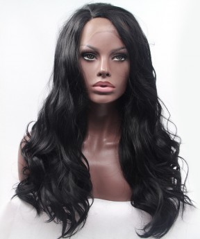 Black Wavy Synthetic Wig For Black Women