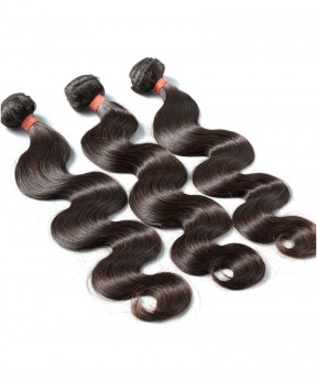 Msbuy Human Hair Malaysian Body Wave Bundles 10-28 Inches 100% Human Hair Weave Bundles Natural Black Non Remy Hair Weaving