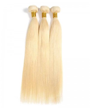 Straight 613 Blonde Brazilian Hair Bundles 100% Human Hair Weave 