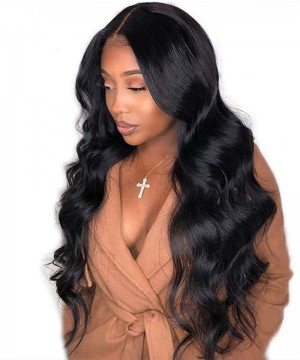 180% Density 360 Lace Wigs Body Wave For Black Women Pre Plucked Lace Wig