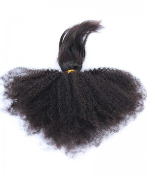 Brazilian Afro Kinky curly Braid in Bundles Hair Weave 100g/Piece Human Natural Color