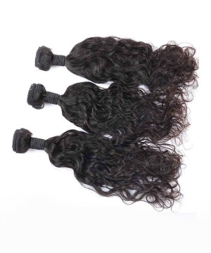 3 Pcs Water Wave Brazilian Hair Bundles Cutile Kept Remy Hair Weaves
