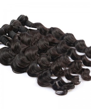 Loose Wave 2 Pcs 100% Unprocessed Hair Extensions Human Hair Weave Bundles