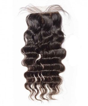Silk Base Closure Loose Wave Brazilian Virgin Hair 4x4 Medium Brown Lace
