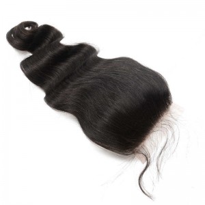 Body Wave Lace Closure 4x4 Lace Size With Natural Baby Hair