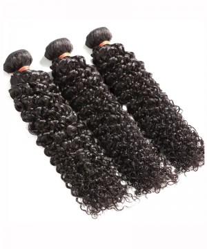 Malaysian Virgin Hair Deep Curly Double Weft Human Hair 3 Bundles