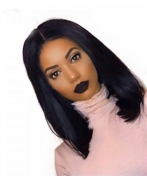 Pre Plucked Full Lace Human Hair Wigs Straight 130% Density Glueless Brazilian Full Lace Wig With Baby Hair