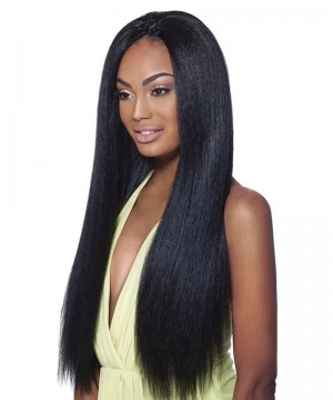 Msbuy Yaki Straight Full Lace Human Hair wigs Pre Plucked Light Yaki Straight 120% Density Lace Wigs With Baby Hair