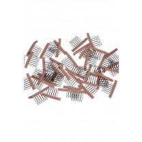 Lace Wrap 6 Teeth Combs Wire Spring Comb