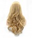 Golden Yellow Women Fashion Synthetic Wig Big Blonde Wavy