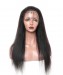 Msbuy Kinky Straight 13x6 Deep Part Lace Front Human Hair Wigs Pre Plucked 150% Density Corase Light Yaki  Wig with Natural Hairline
