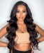 Msbuy Hair Wigs Body Wave Lace Front Human Hair Wigs 250% High Density Lace Wigs For Black Women Pre Plucked With Baby Hair 