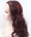 Crimson Color Body Wave Synthetic Wig