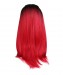 1B/Red Ombre Women Fashion Synthetic Wig 